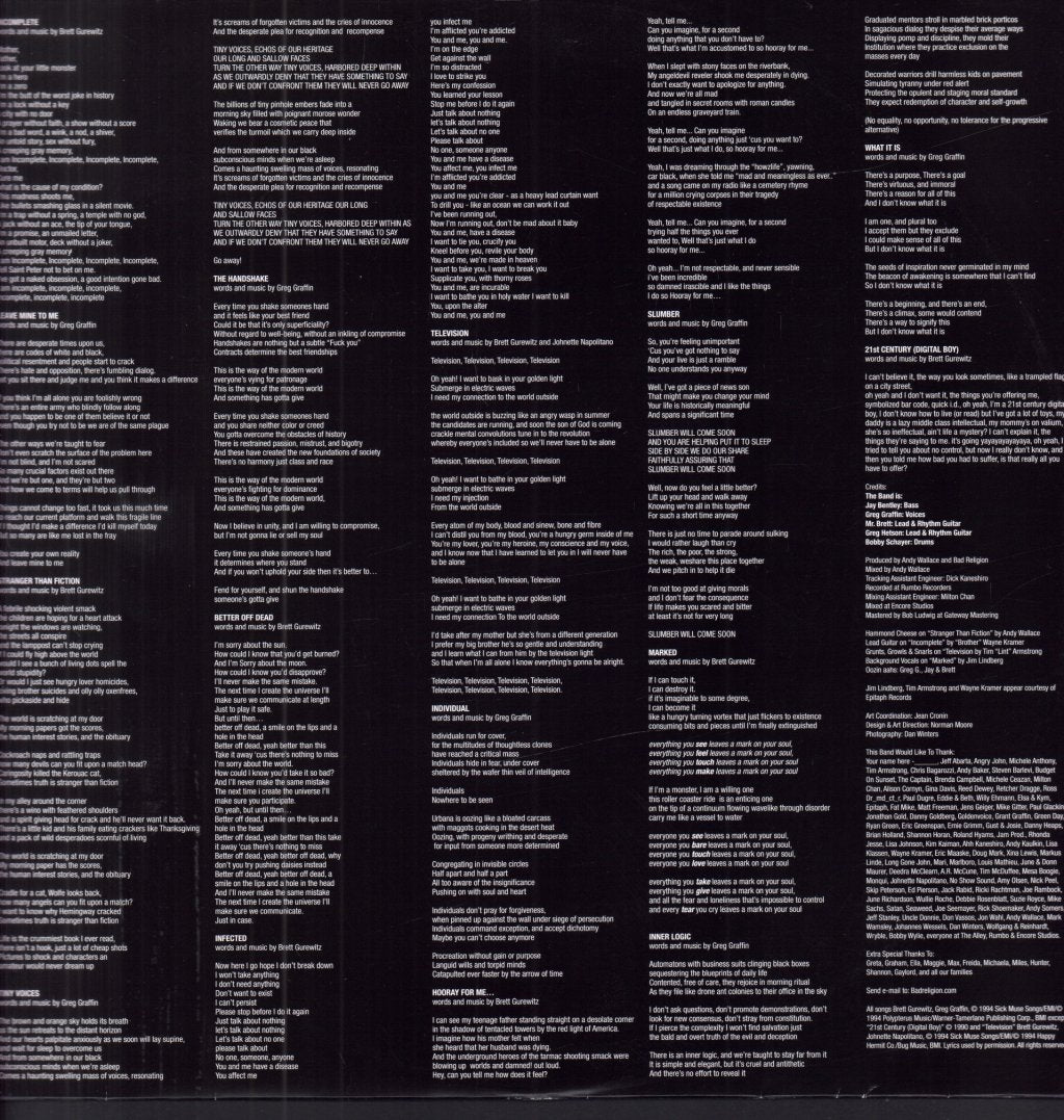 Bad Religion - Stranger Than Fiction - Lp