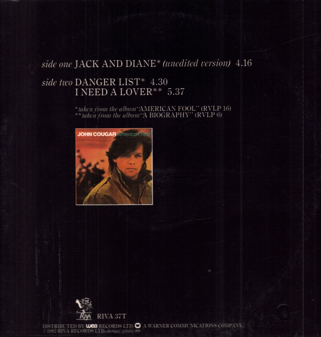 John Cougar Mellencamp - Jack And Diane - 12 Inch