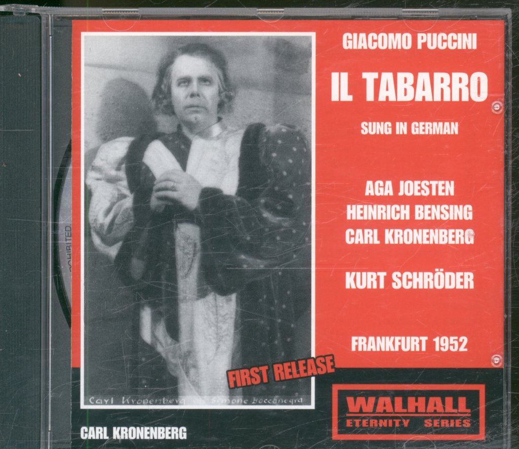 Hessian Radio Orchestra, Kurt Schröder - Puccini - Il Tabarro sung in German - Cd