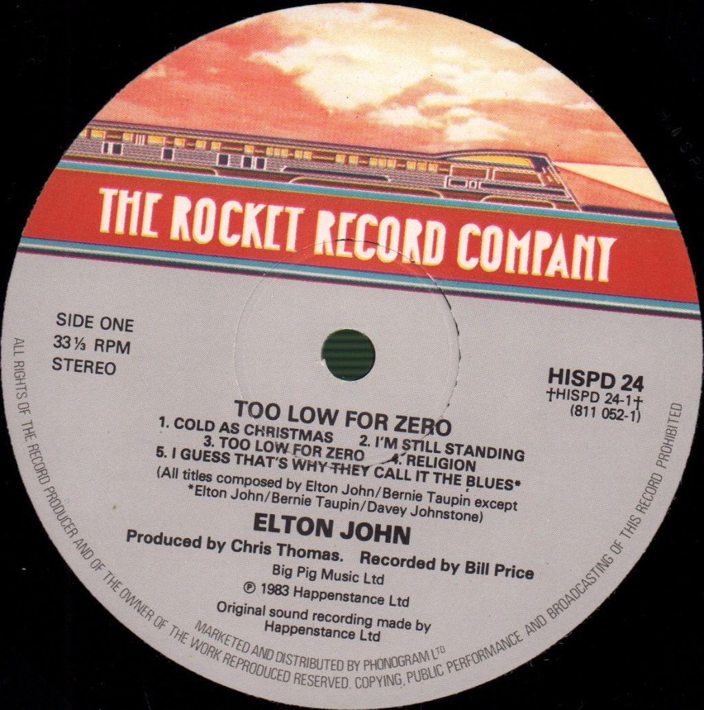 Elton John - Too Low For Zero - Lp