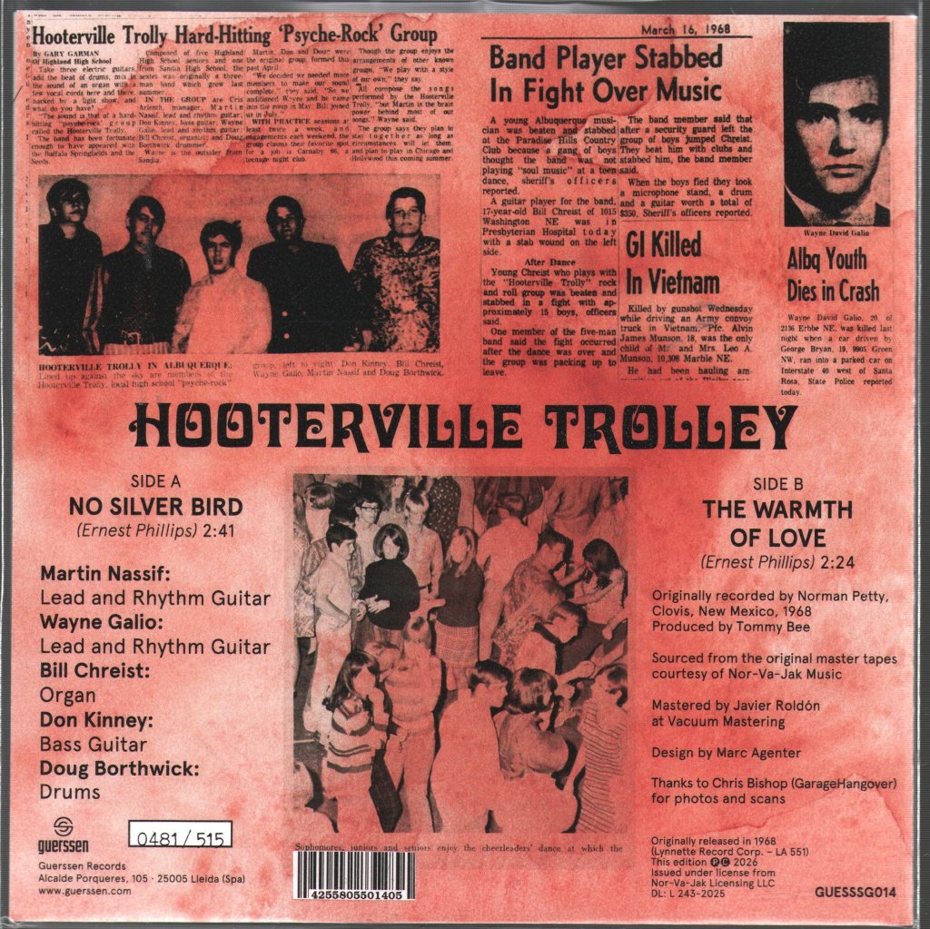 Hooterville Trolley - No Silver Bird - 7 Inch
