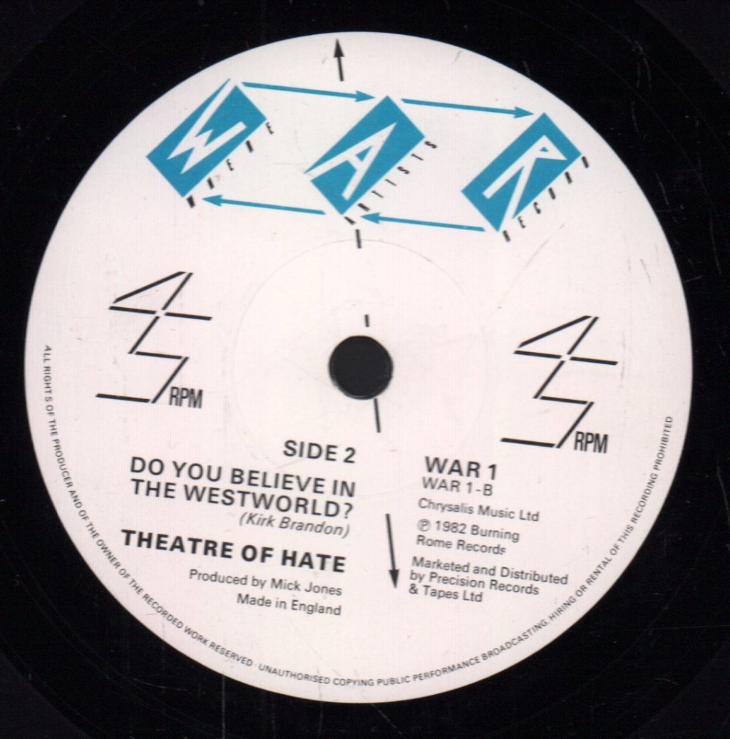 Senate / Theatre of Hate - Original Sin - 7 Inch