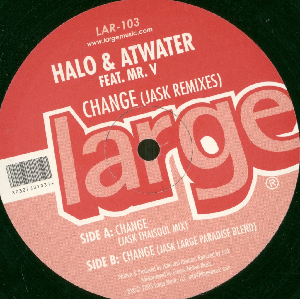 Halo and Atwater - Change (Jask Remixes) - 12 Inch