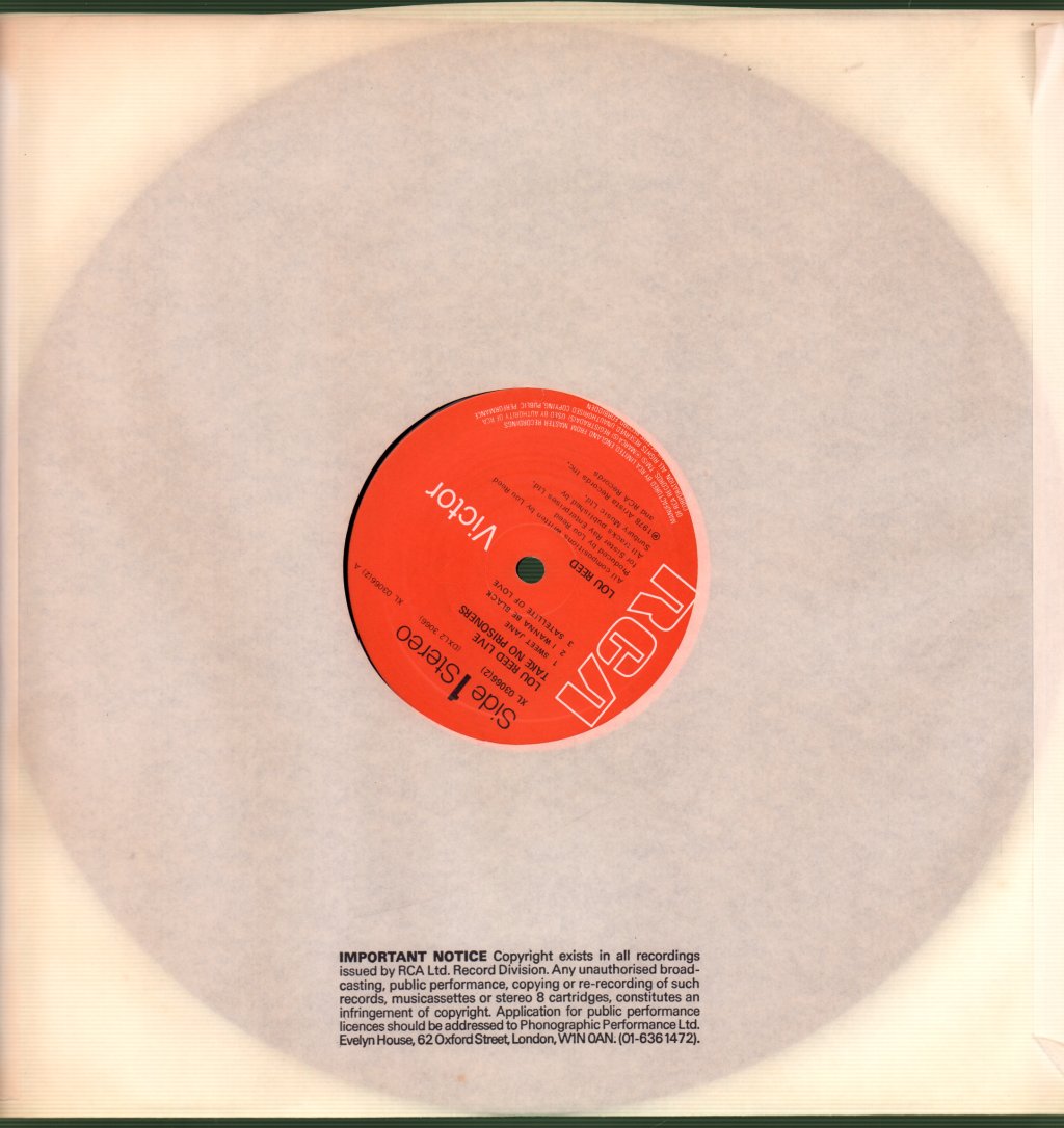 Lou Reed - Take No Prisoners (Live) - Double Lp