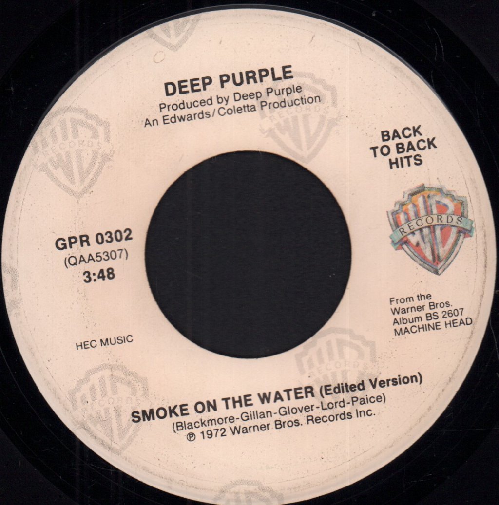 Deep Purple - Smoke On The Water - 7 Inch