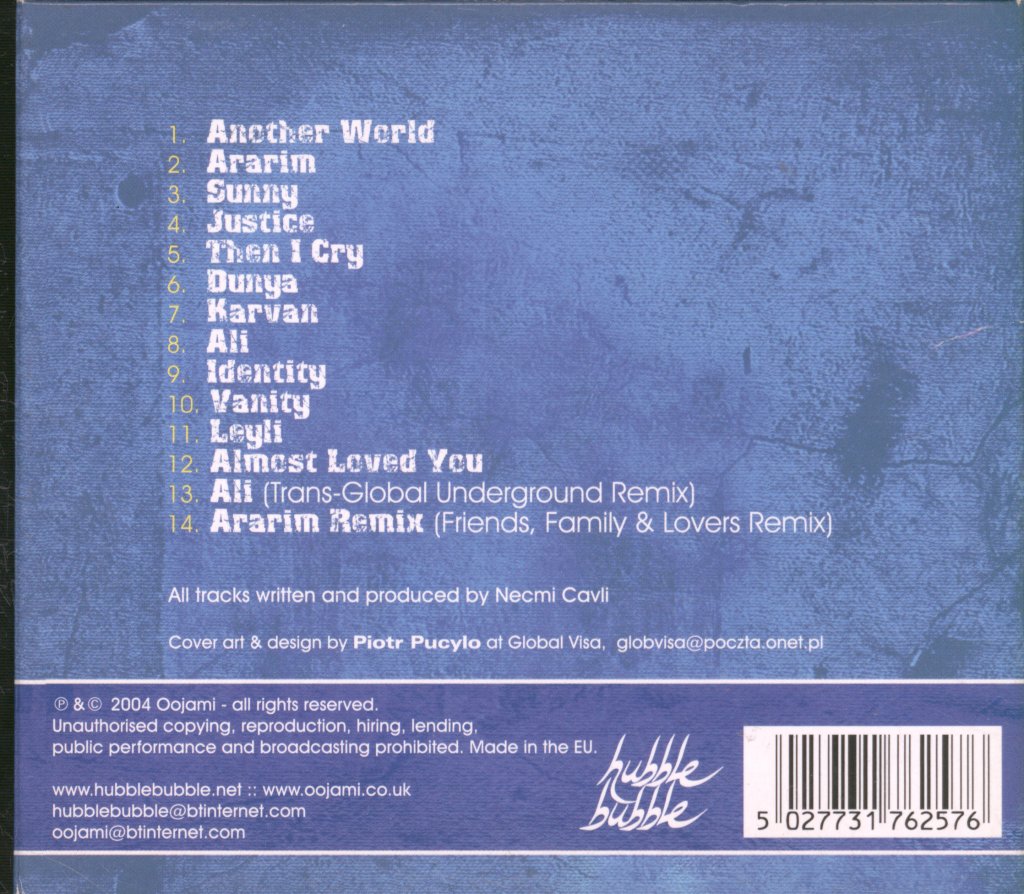 Oojami - Urban Dervish - Cd