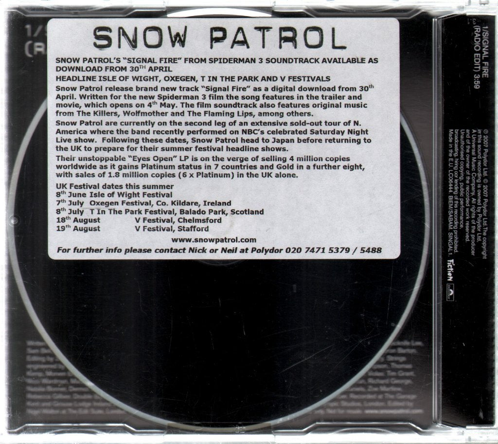 Snow Patrol - Signal Fire - Cd