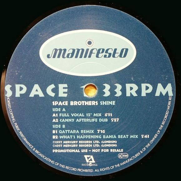 Space Brothers - Shine - Double 12 Inch
