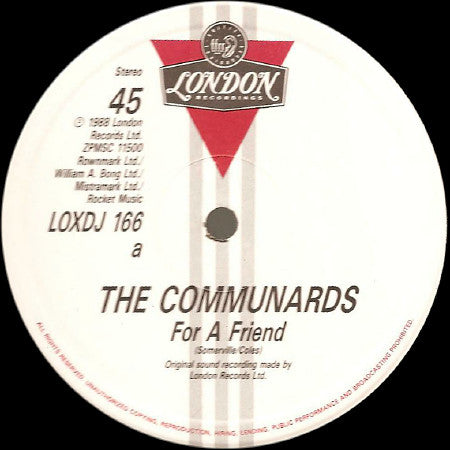 Communards - For A Friend - 12 Inch