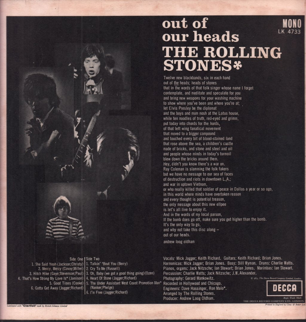 Rolling Stones - Out Of Our Heads - Lp
