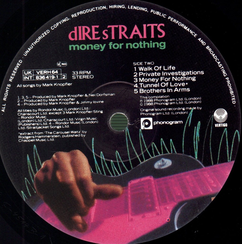 Dire Straits - Money For Nothing - Lp