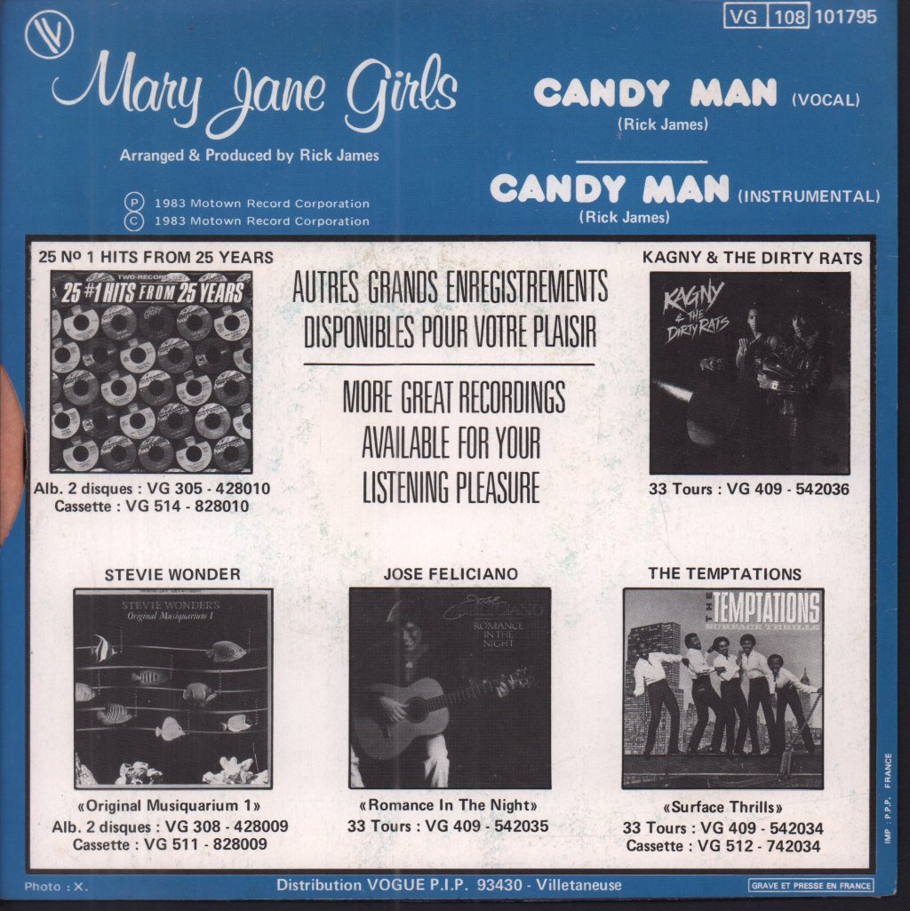 Mary Jane Girls - Candy Man - 7 Inch