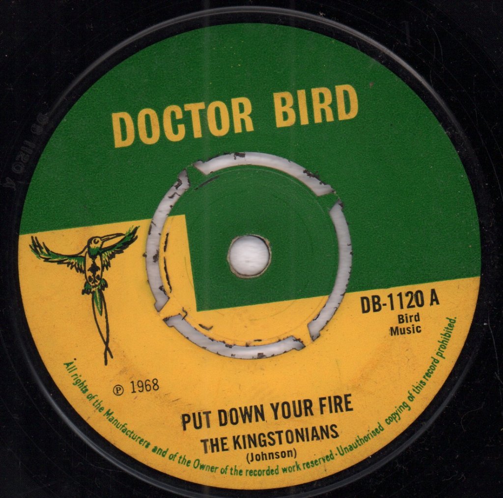 Kingstonians - Put Down Your Fire - 7 Inch