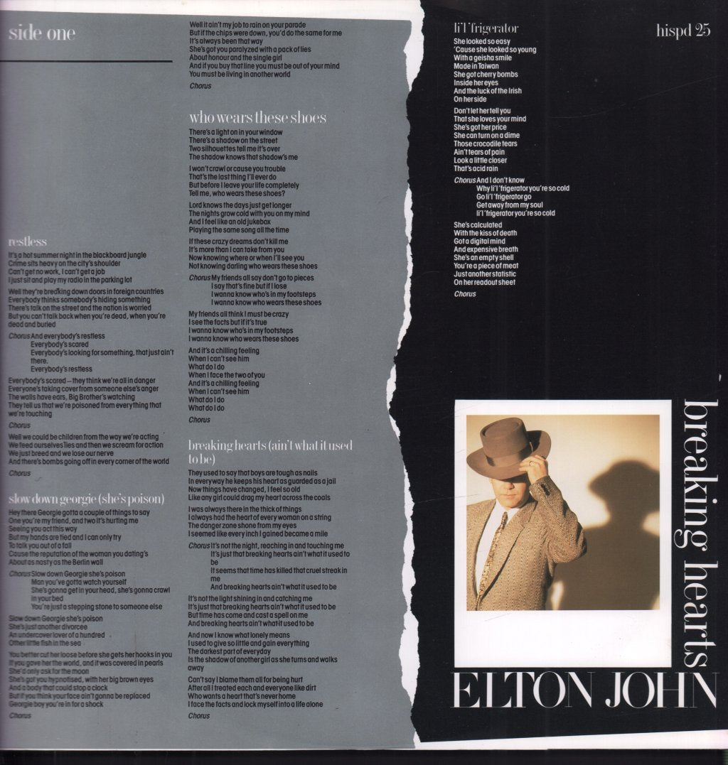 Elton John - Breaking Hearts - Lp