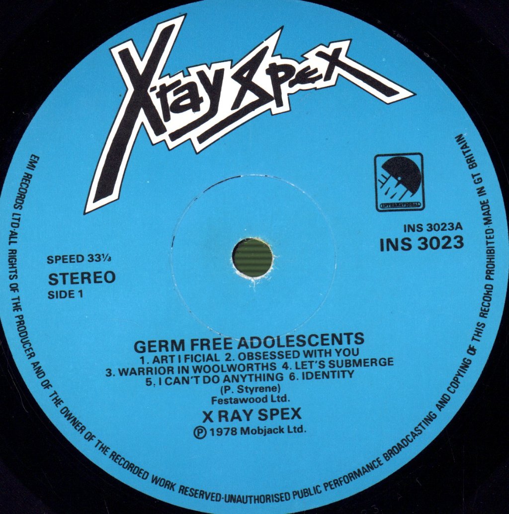 X-Ray Spex - Germ Free Adolescents - Lp