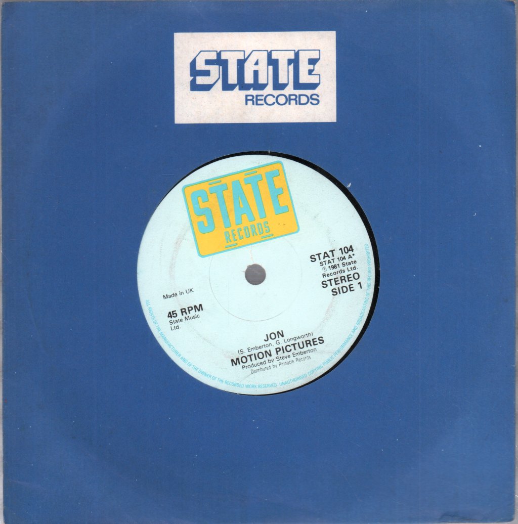 Motion Pictures (New Wave) - Jon - 7 Inch