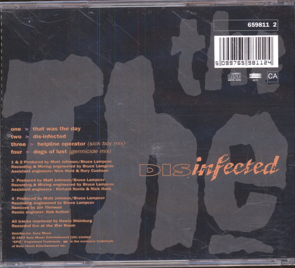 The The - Disinfected EP - Cd