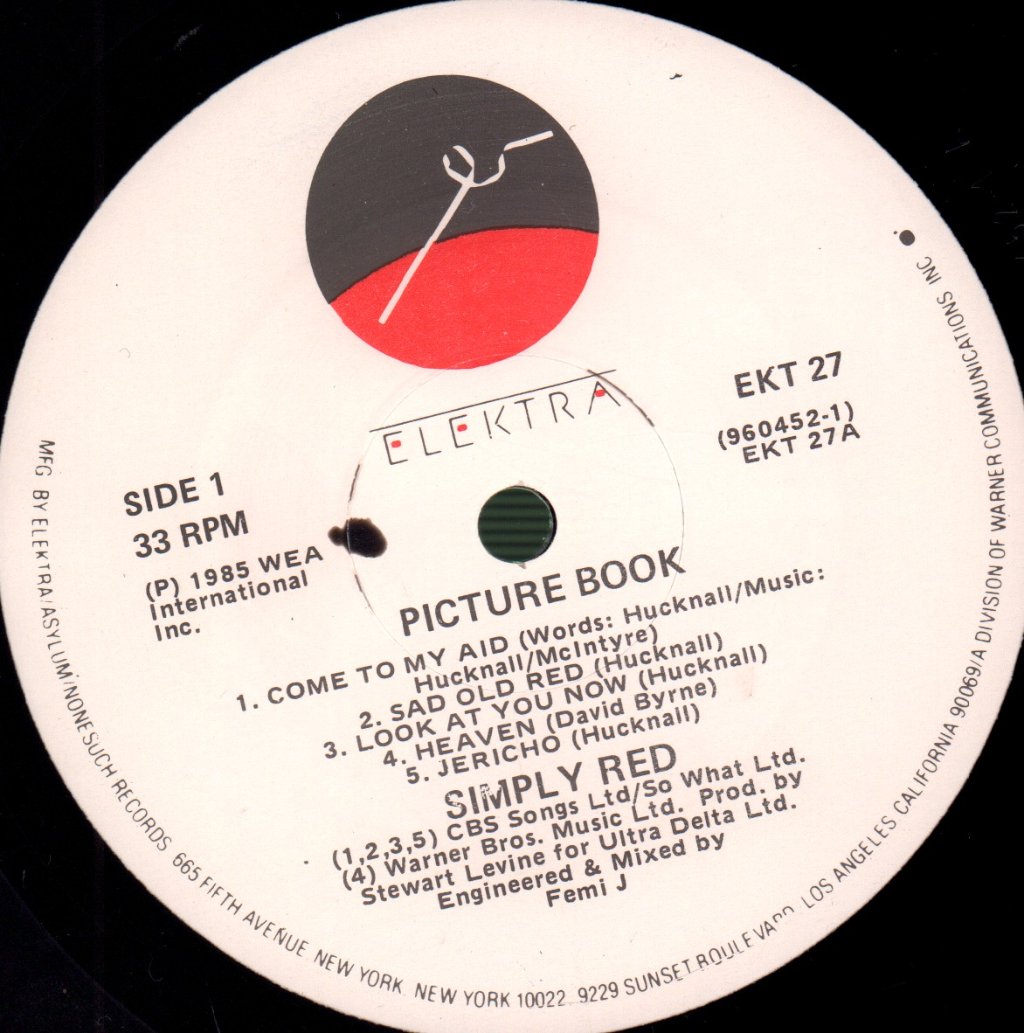 Simply Red - Picture Book - Lp