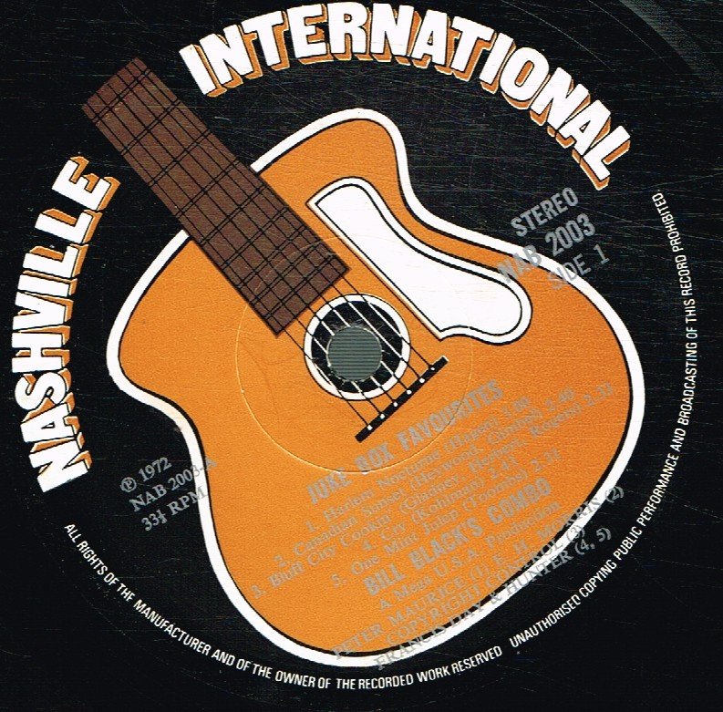 Bill Black's Combo - Jukebox Favorites - Lp