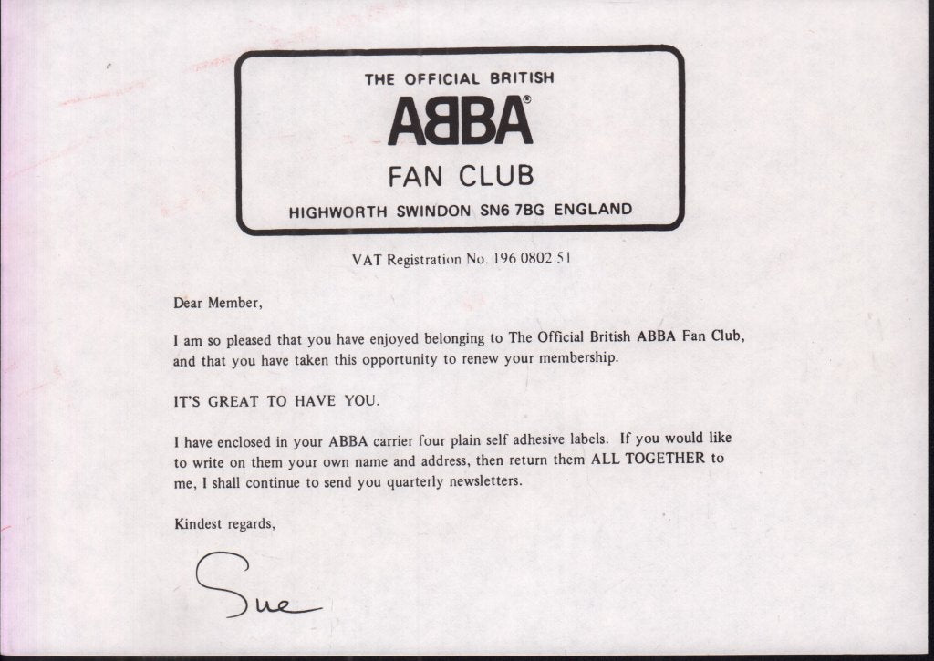 ABBA - fan club pack - Pack