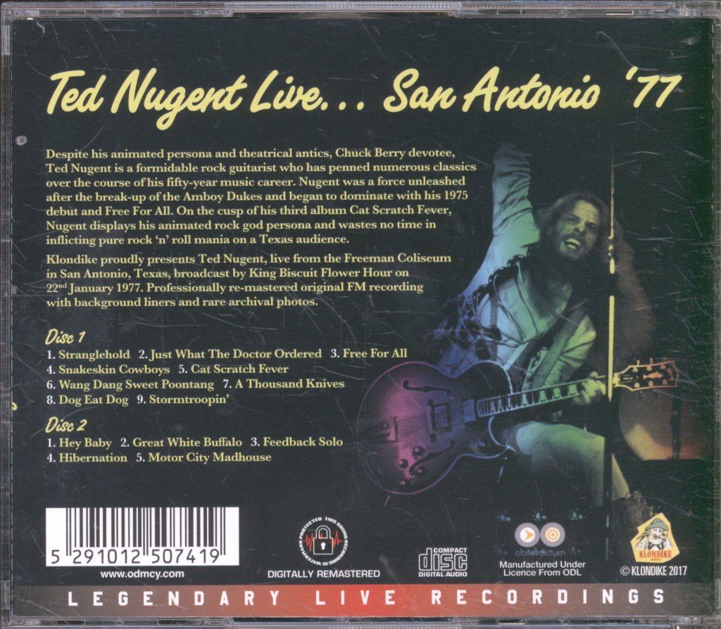 Ted Nugent - Live ... San Antonio '77 - Double Cd