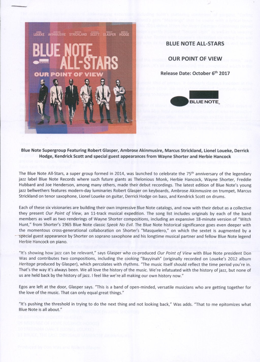 Blue Note All-Stars - Our Point Of View - Cdr