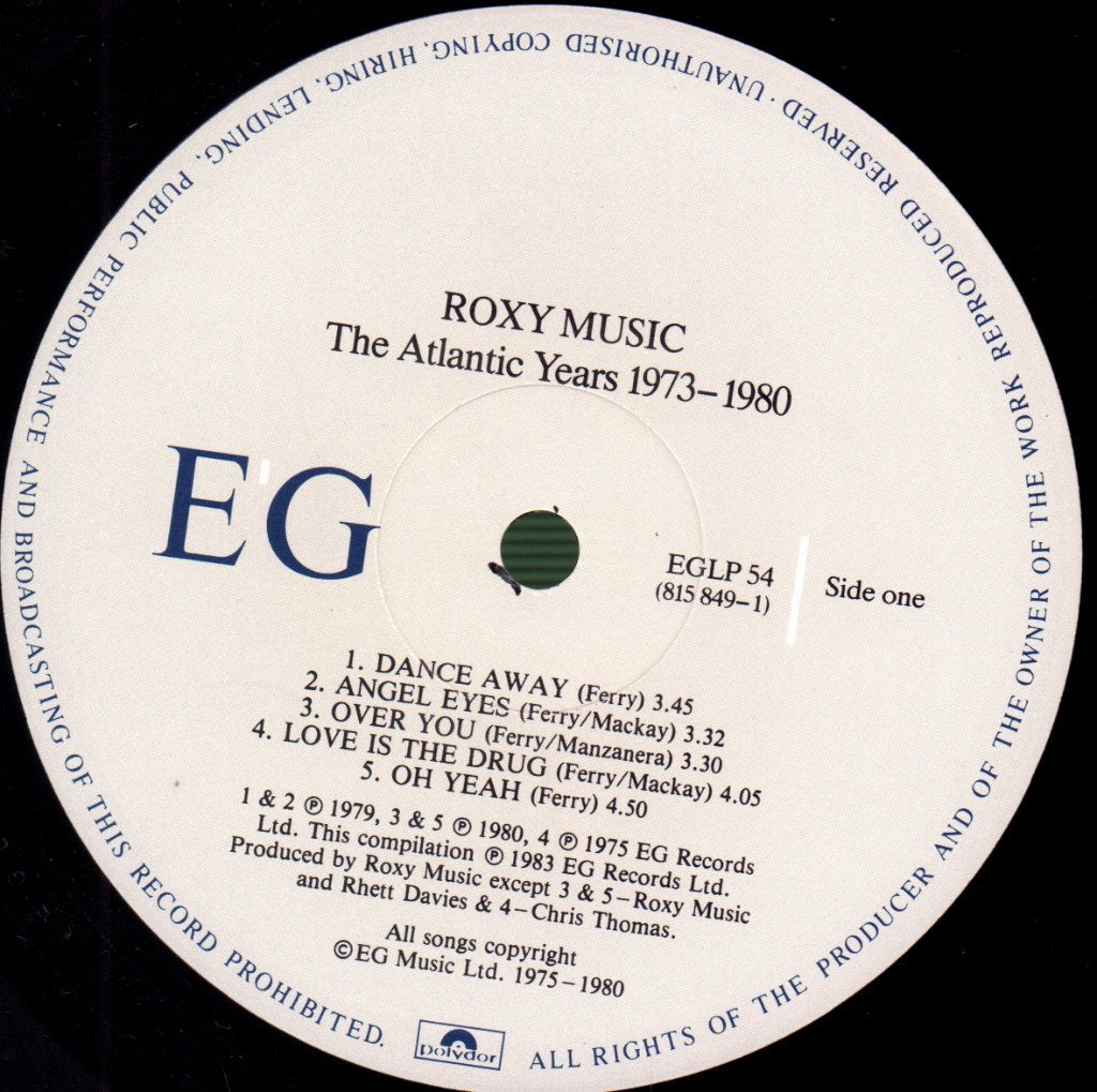 Roxy Music - Atlantic Years 1973-1980 - Lp