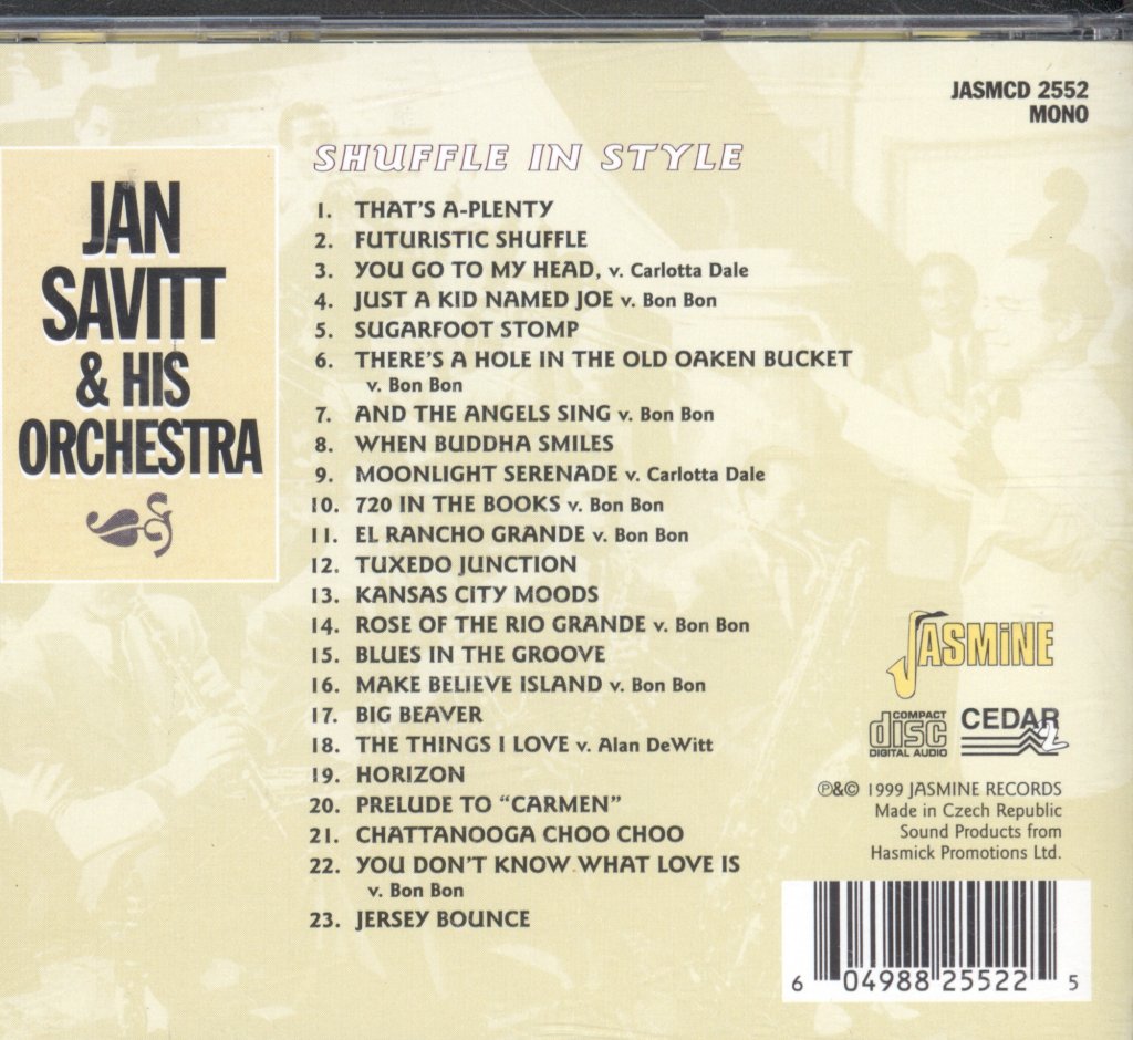 Jan Savitt And His Orchestra - Shuffle In Style - Cd