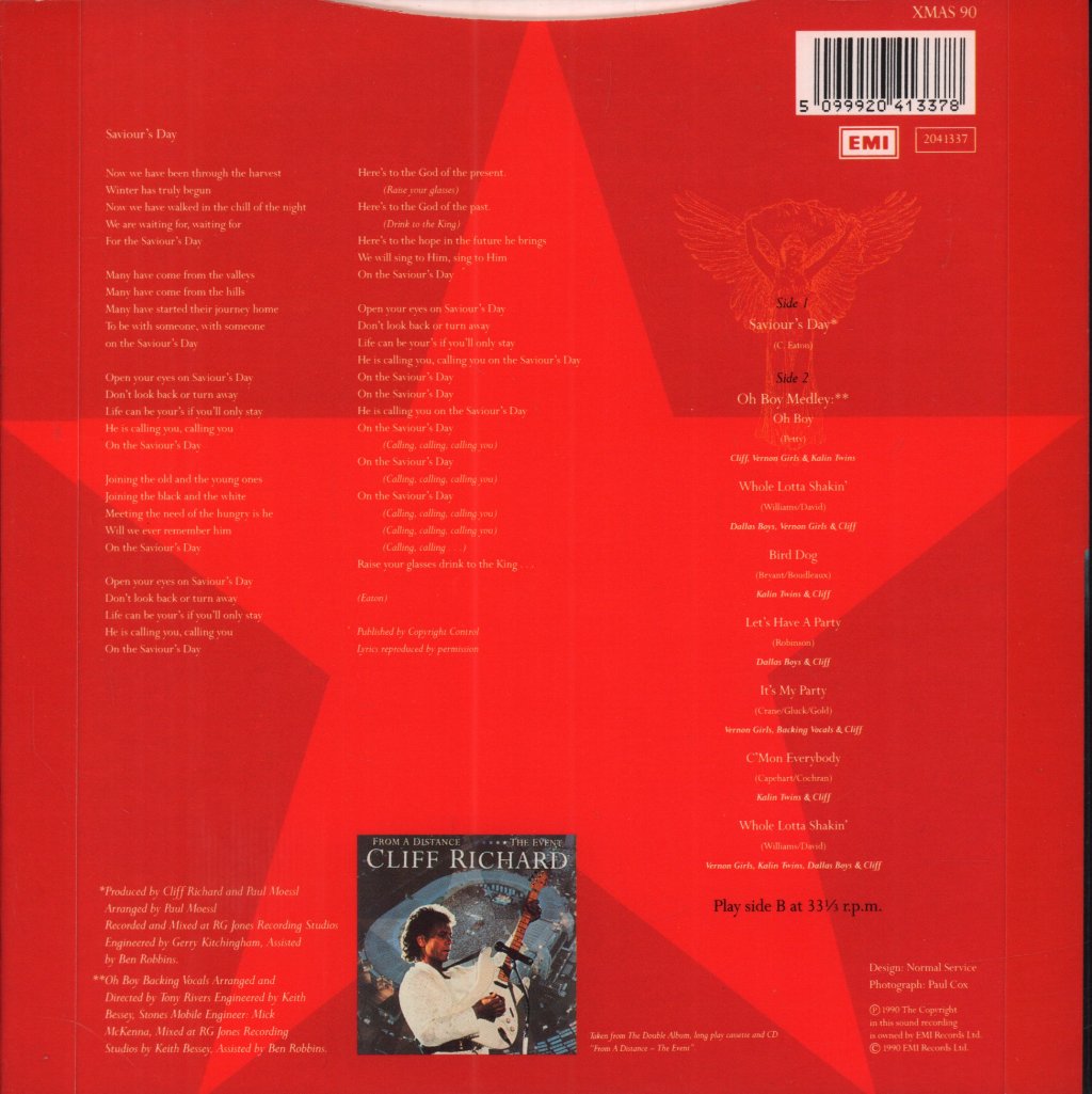 Cliff Richard - Saviour's Day - 7 Inch