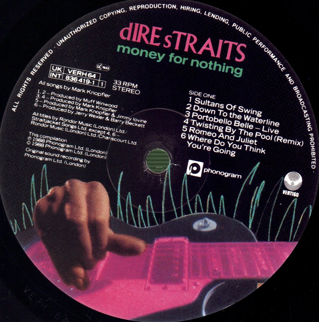 Dire Straits - Money For Nothing - Lp