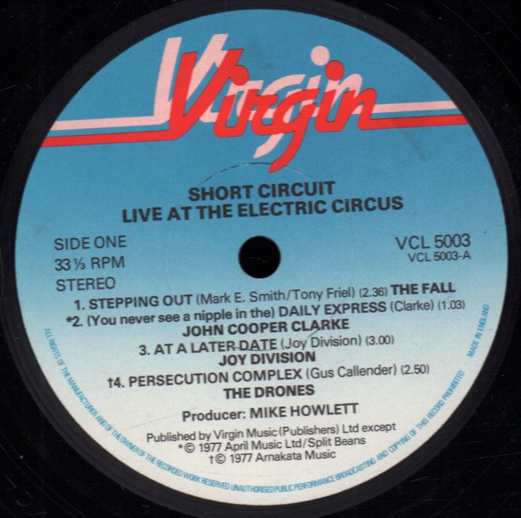 Short Circuit - Live At The Electric Circus - 10 Inch