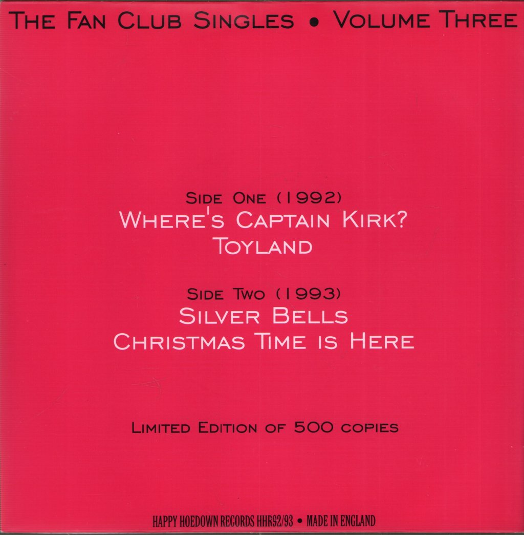 R.E.M. - Fan Club Singles Volume Three - 7 Inch