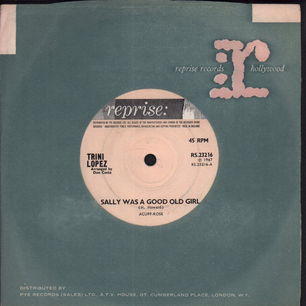 Trini Lopez - Sally Was A Good Old Girl - 7 Inch