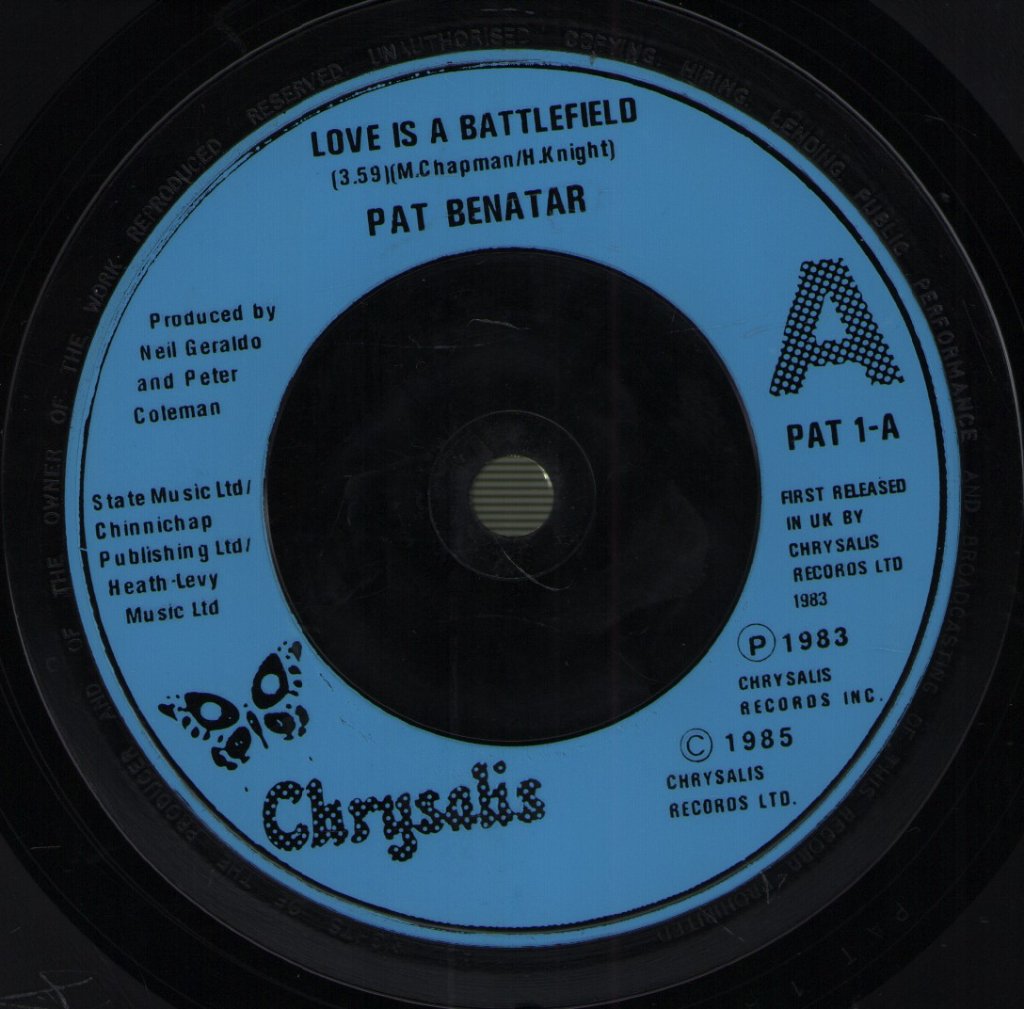 Pat Benatar - Love Is A Battlefield - 7 Inch