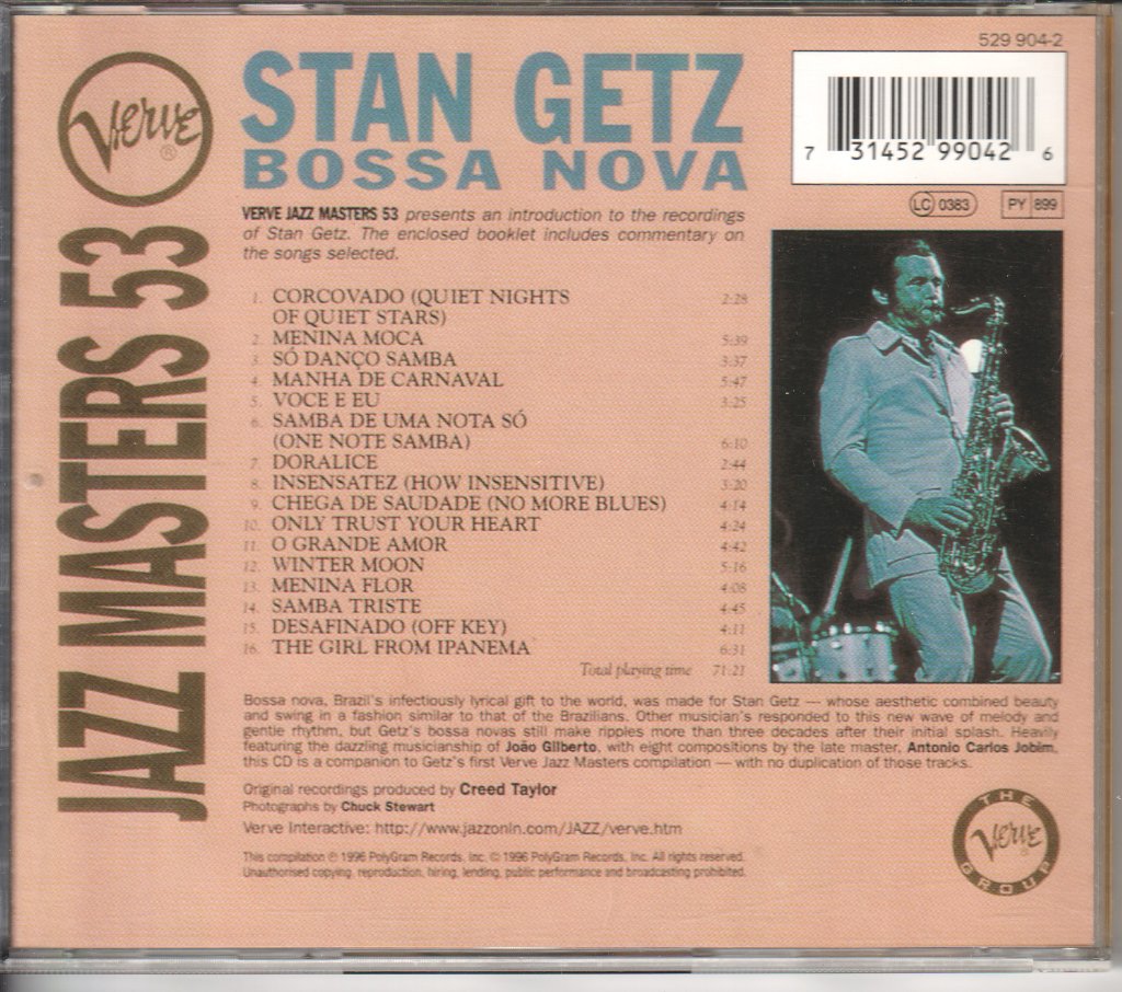 Stan Getz - Bossa Nova - Cd