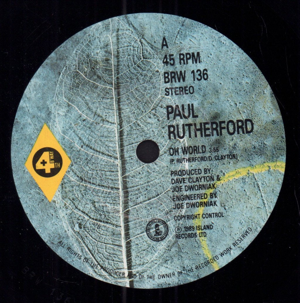 Paul Rutherford - Oh World - 7 Inch