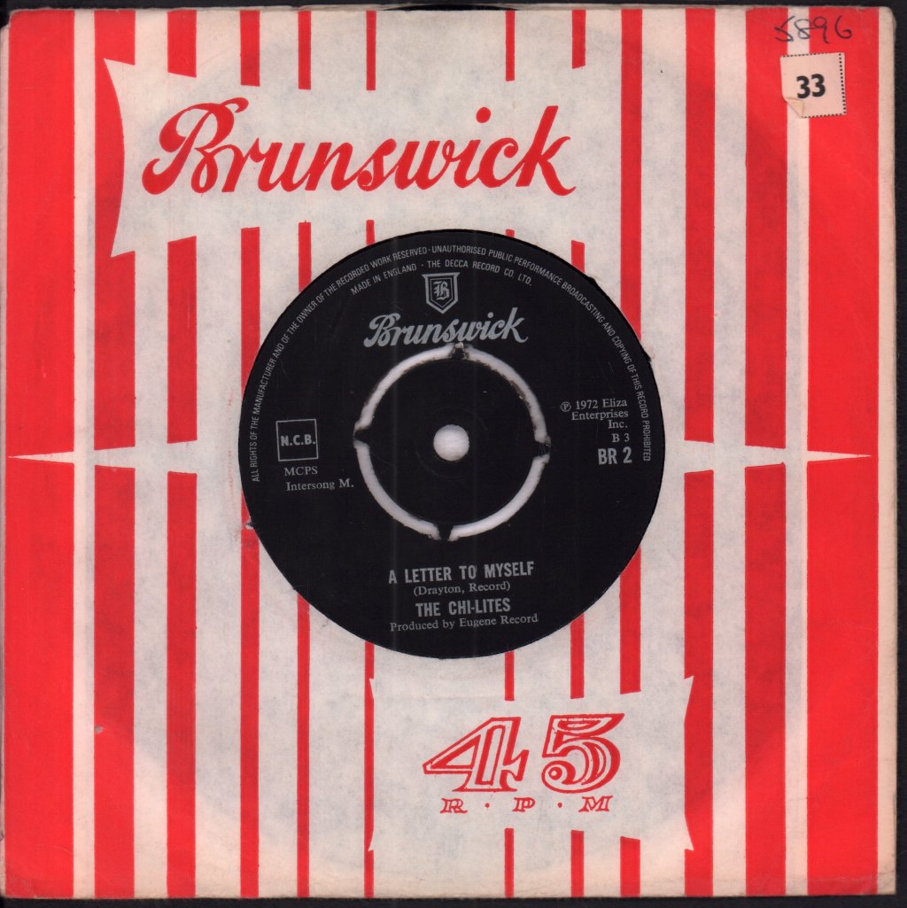 Chi-Lites - A Letter To Myself - 7 Inch