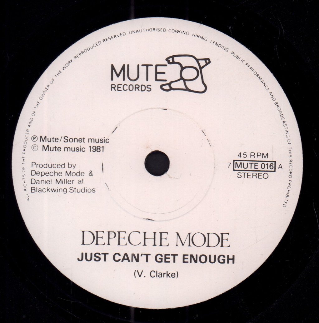 Depeche Mode - Just Can't Get Enough - 7 Inch