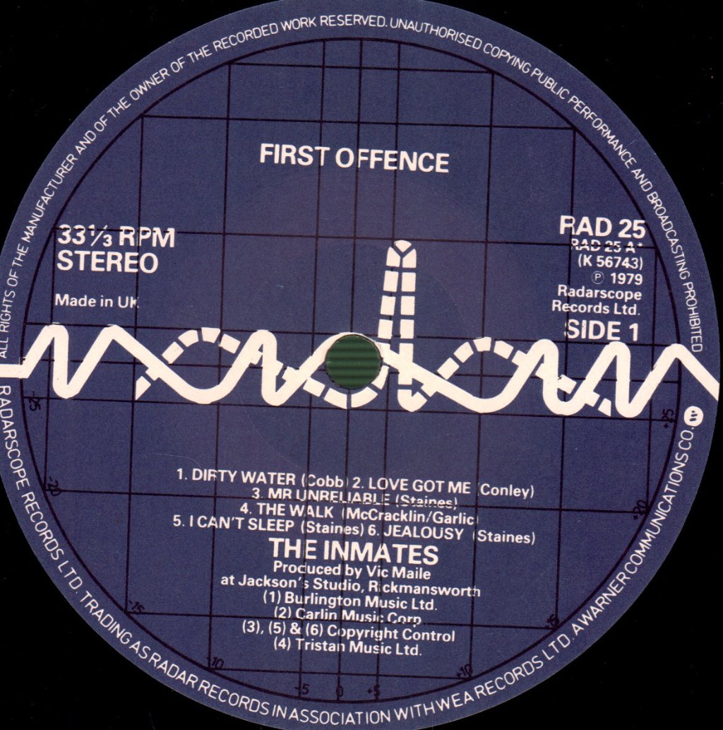 Inmates - First Offence - Lp