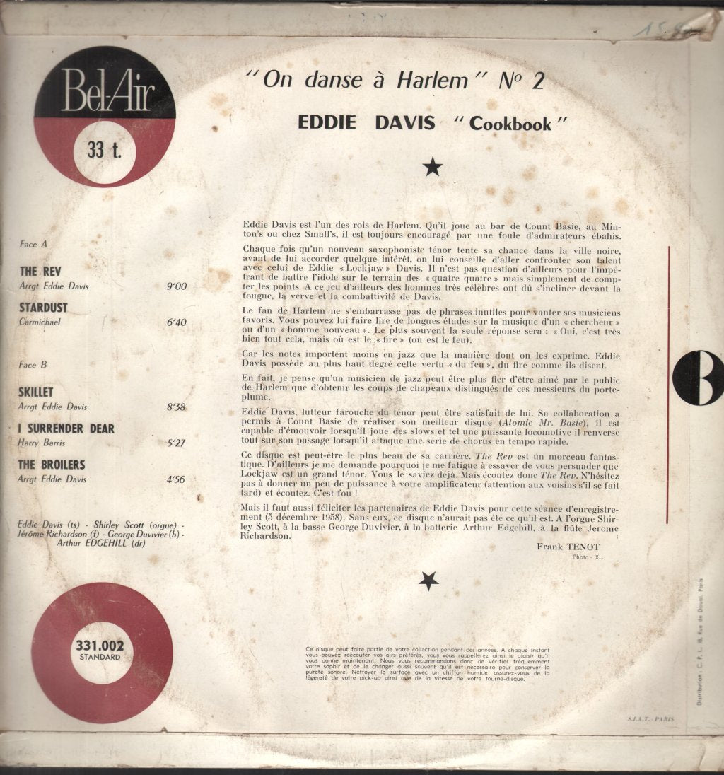 Eddie Lockjaw Davis - On Danse A Harlem N°2 - Lp