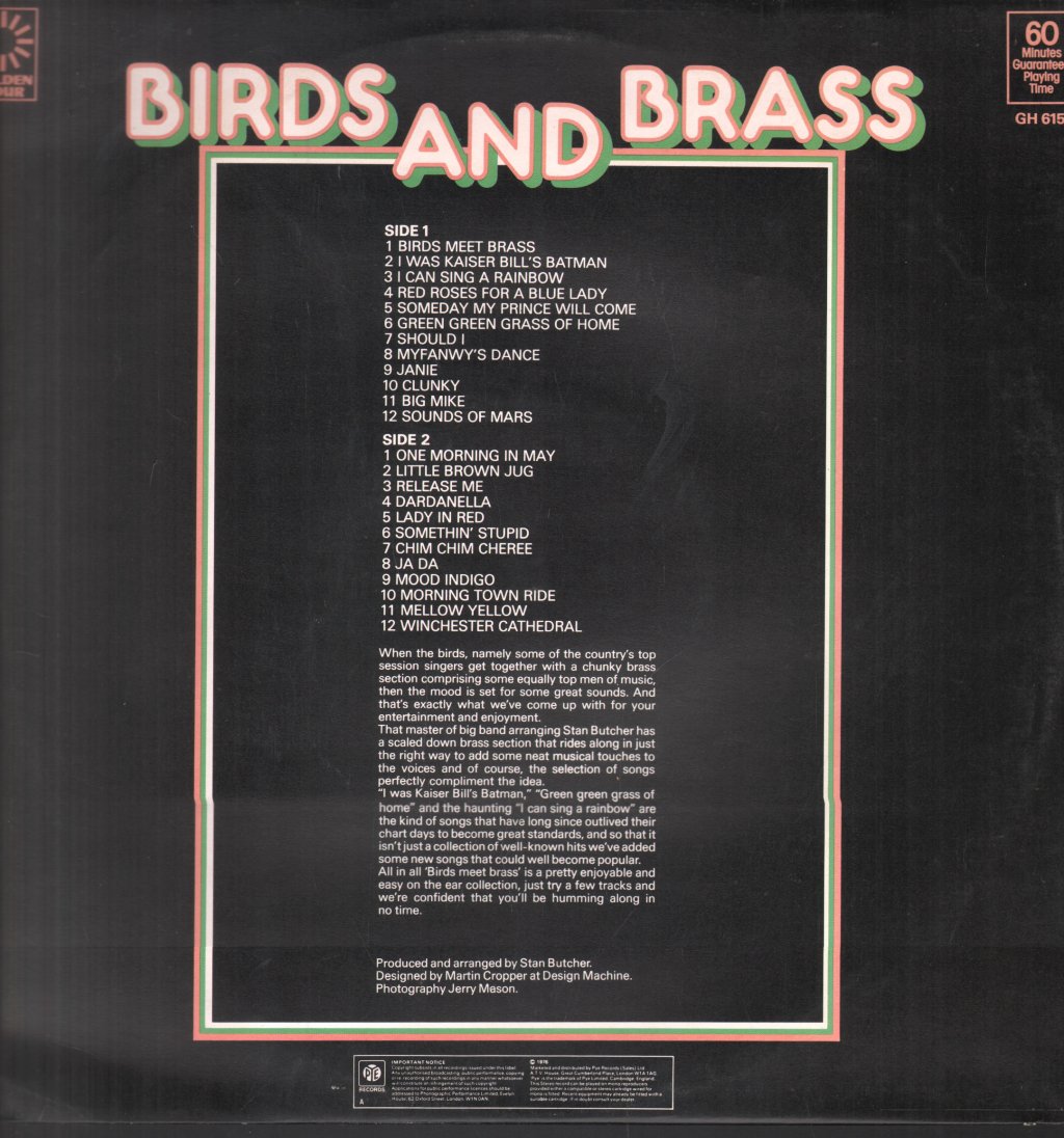 Birds And Brass - Golden Hour Of - Lp