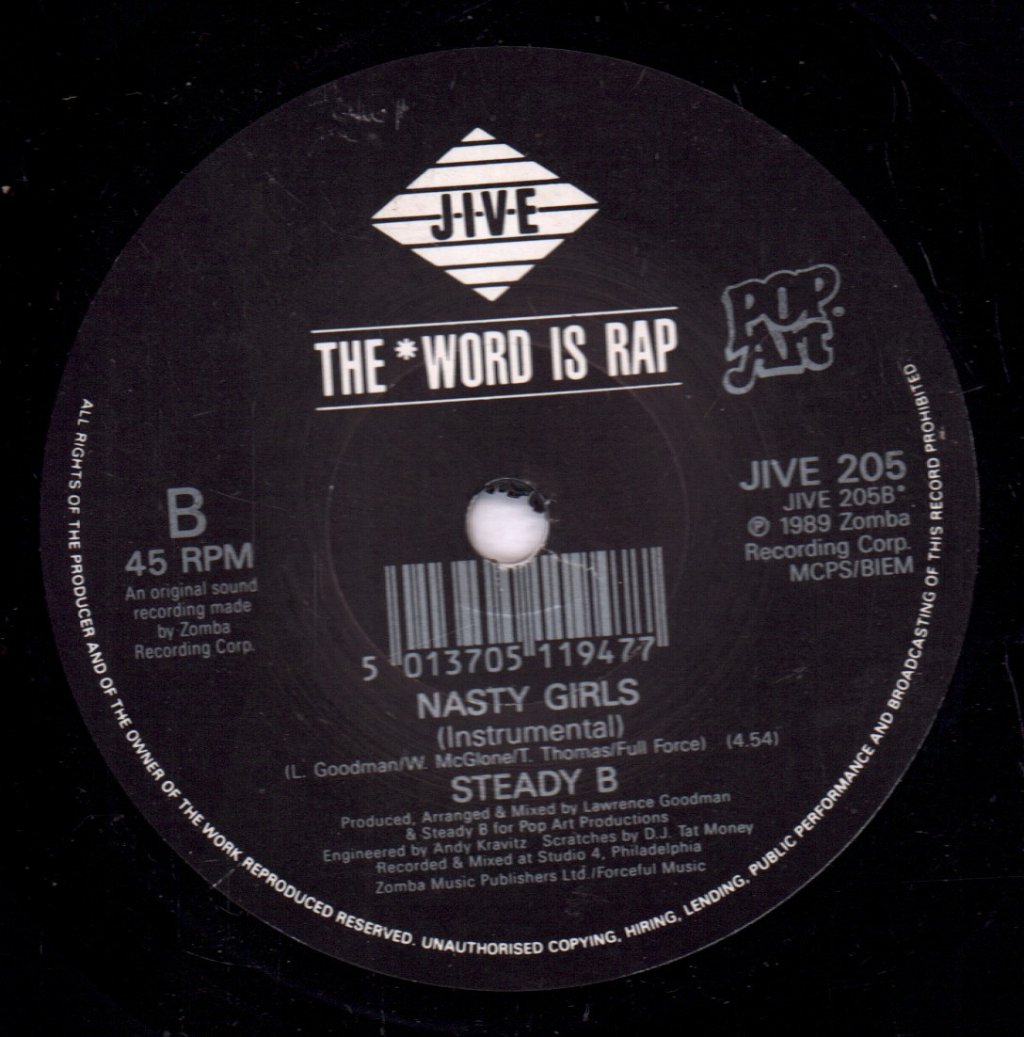 Steady B - Nasty Girls - 7 Inch