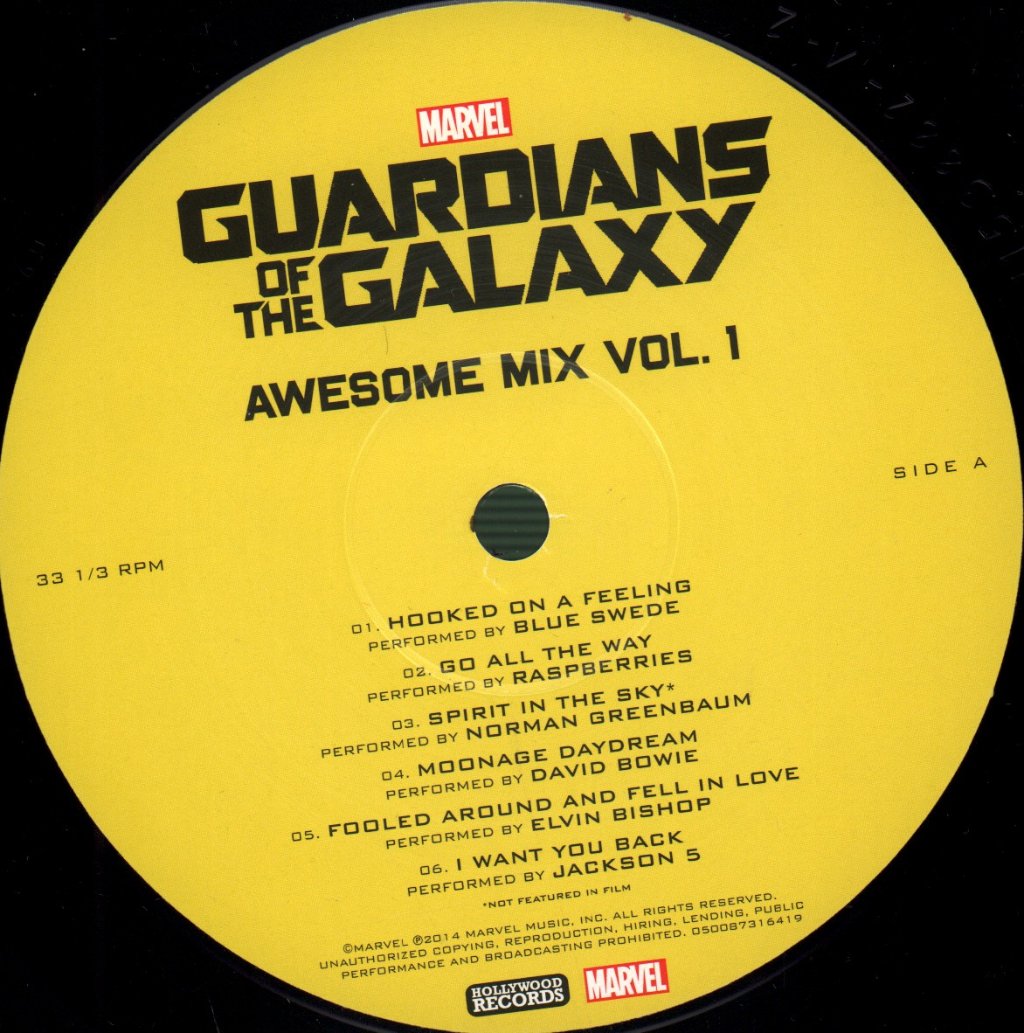Various Artists - Guardians Of The Galaxy (Awesome Mix Vol 1) - Lp