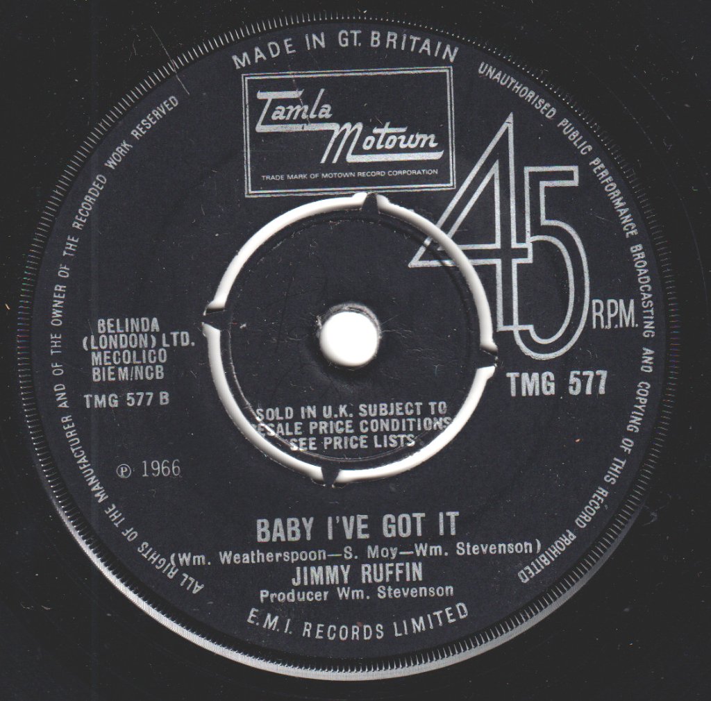 Jimmy Ruffin - What Becomes Of The Broken Hearted - 7 Inch