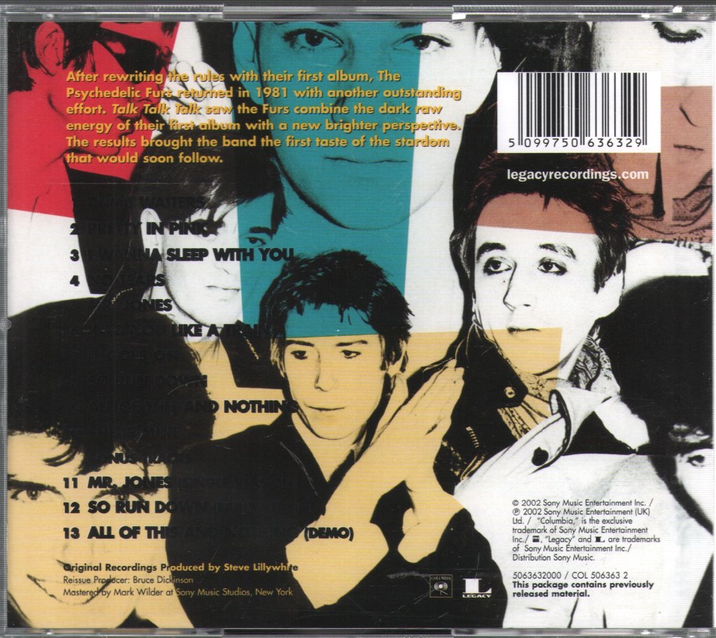 Psychedelic Furs - Talk Talk Talk - Cd