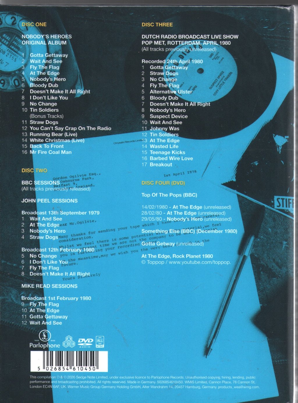 Stiff Little Fingers - Nobody's Heroes (Deluxe) - Cd Set