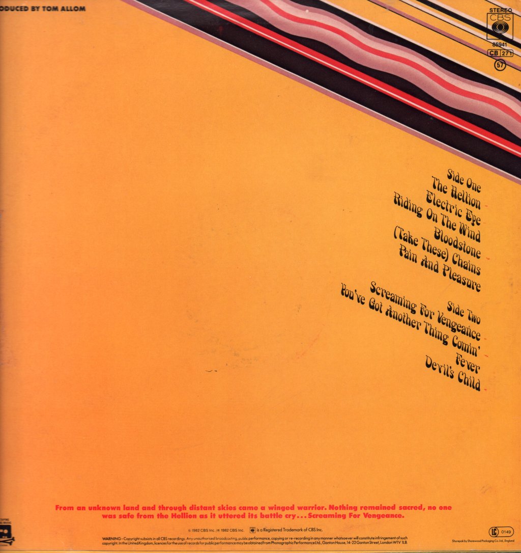 Judas Priest - Screaming For Vengeance - Lp