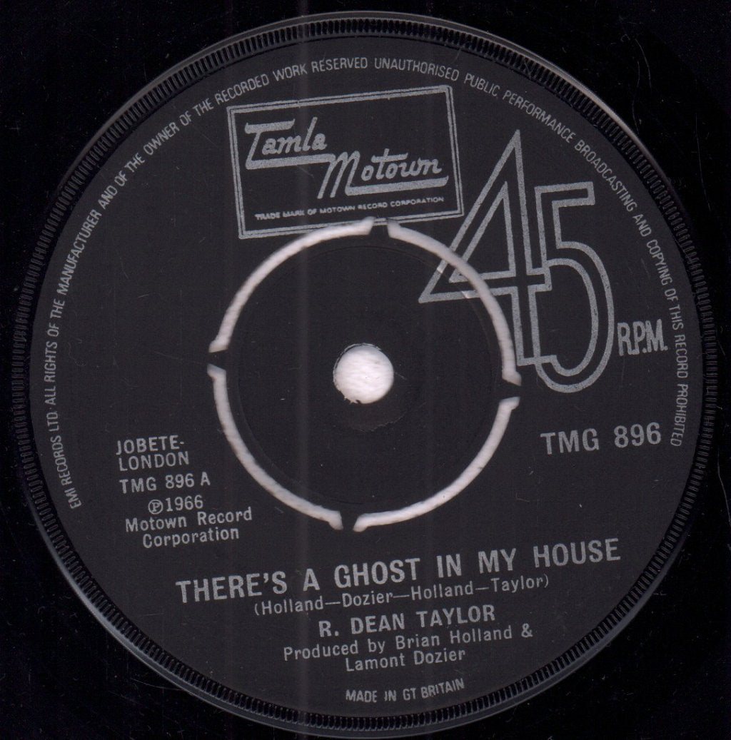 R.Dean Taylor - There's A Ghost In My House - 7 Inch