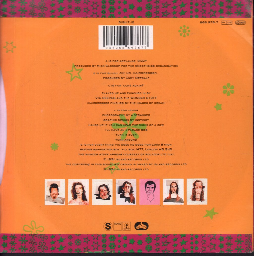 Vic Reeves And The Wonder Stuff - Dizzy - 7 Inch