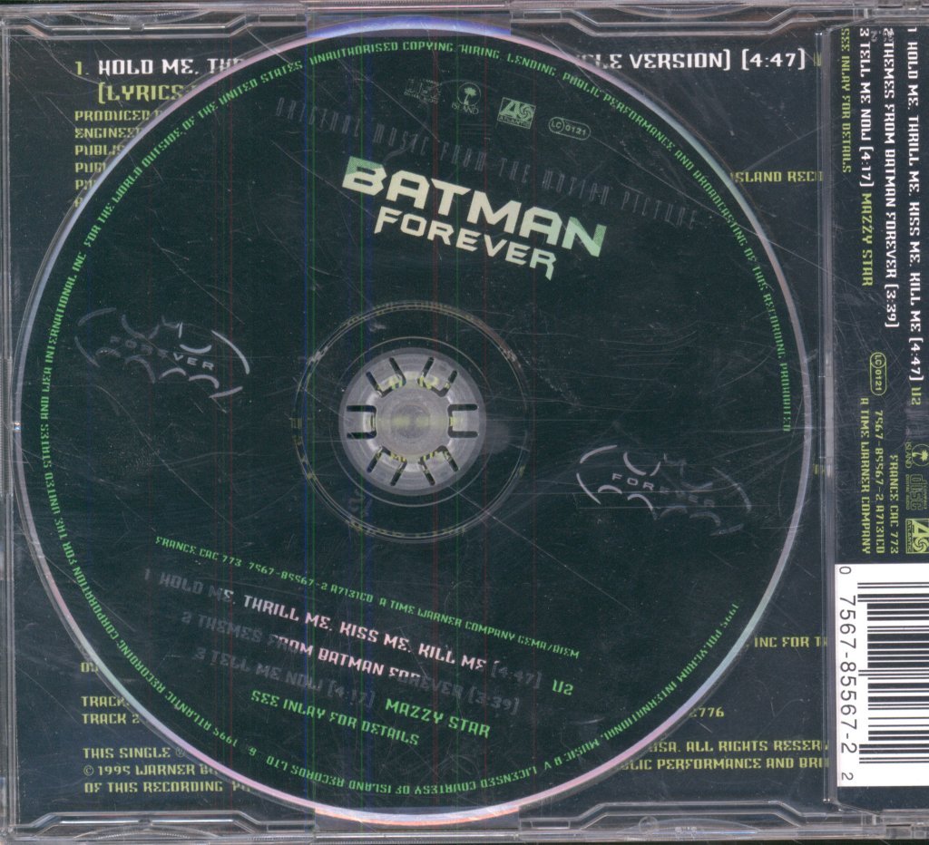 U2 - Hold Me, Thrill Me, Kiss Me, Kill Me (Original Music From The Motion Picture Batman Forever) - Cd
